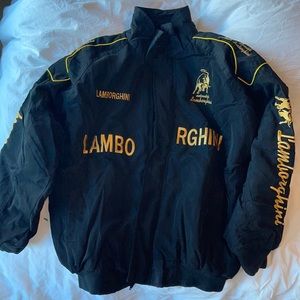 Lamborghini Black and Yellow Bomber Jacket